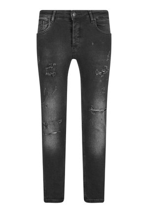 2Y Premium, Kitsa lõikega teksad - black