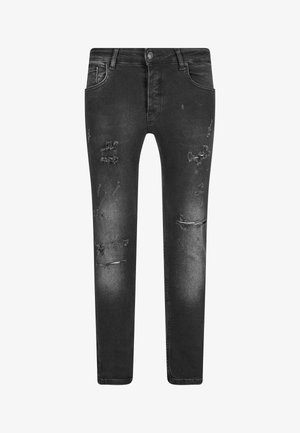 2Y Premium, Kitsa lõikega teksad - black