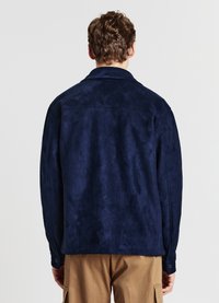 Calliope CON TASCHE - Faux leather jacket - blu notte