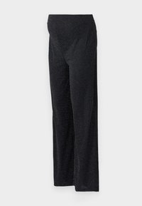 VMMKANVA GLITTER WIDE PANT - Auduma bikses - black