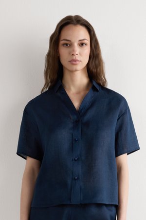 Intimissimi, THE PURE PLAIN-WEAVE - Overhemdblouse - blue