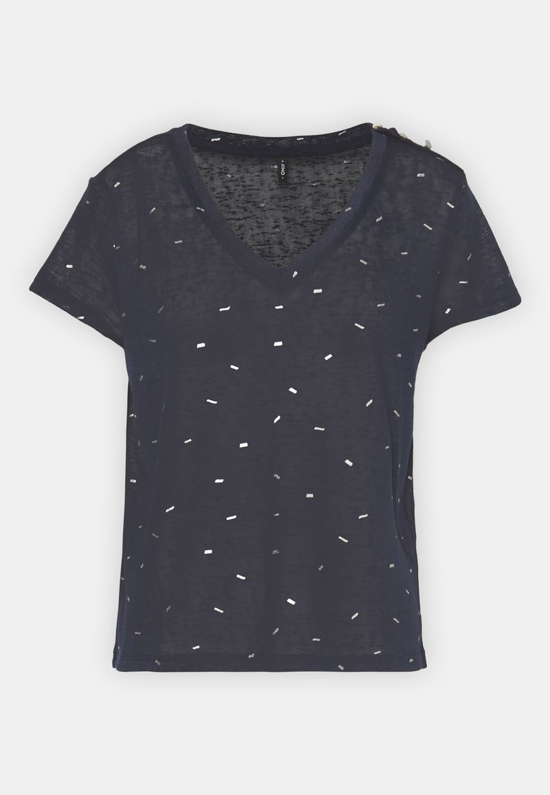 Only T-shirt print donkerblauw