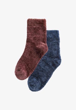 COSY 2 PACK - Kojinės - berry red navy blue