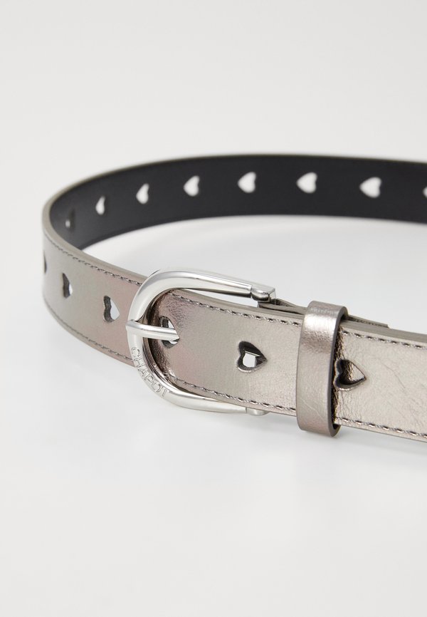 CUT IT OUT HEART BELT - Belt - dark silver2