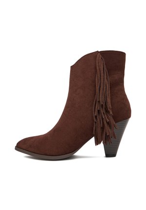 Cowboy/motoros bokacsizma - dark brown