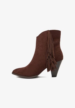 Cowboy/motoros bokacsizma - dark brown