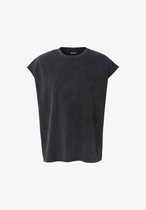 FAVELA, BASIC MUSCLE TEE - Topp - vintage black