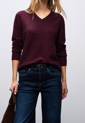 Jersey de punto - bordeaux