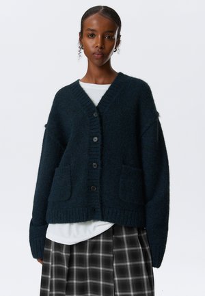 RELAXED V-NECK - Gilet - blue dark