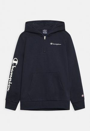 HALF ZIP HOODED UNISEX - Huppari - dark blue