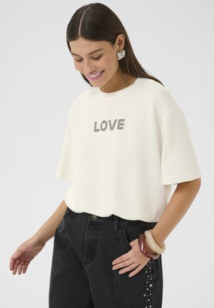 Culture CULOVE T-SHIRT - Camiseta estampada - spring gardenia