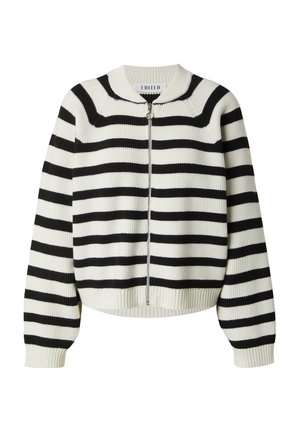 EDITED, EDITED STRICKJACKE RANI - Gilet - schwarz beige