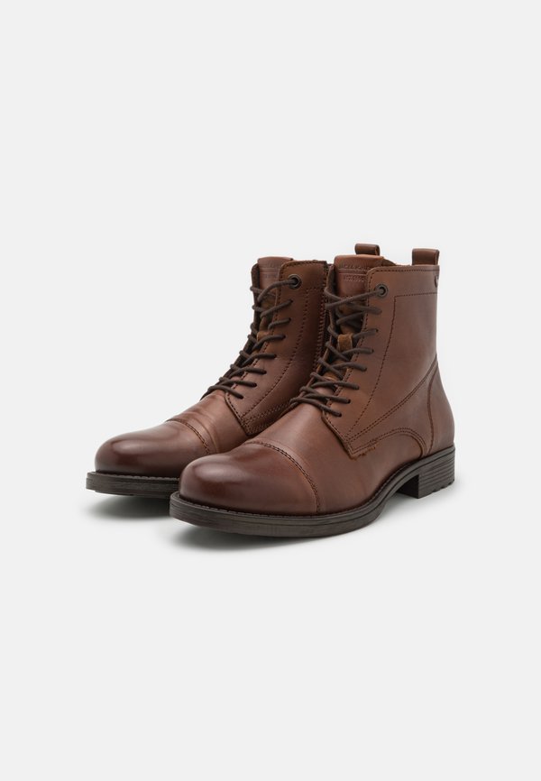 JFWSHAUN BOOT - Lace-up ankle boots - cognac3