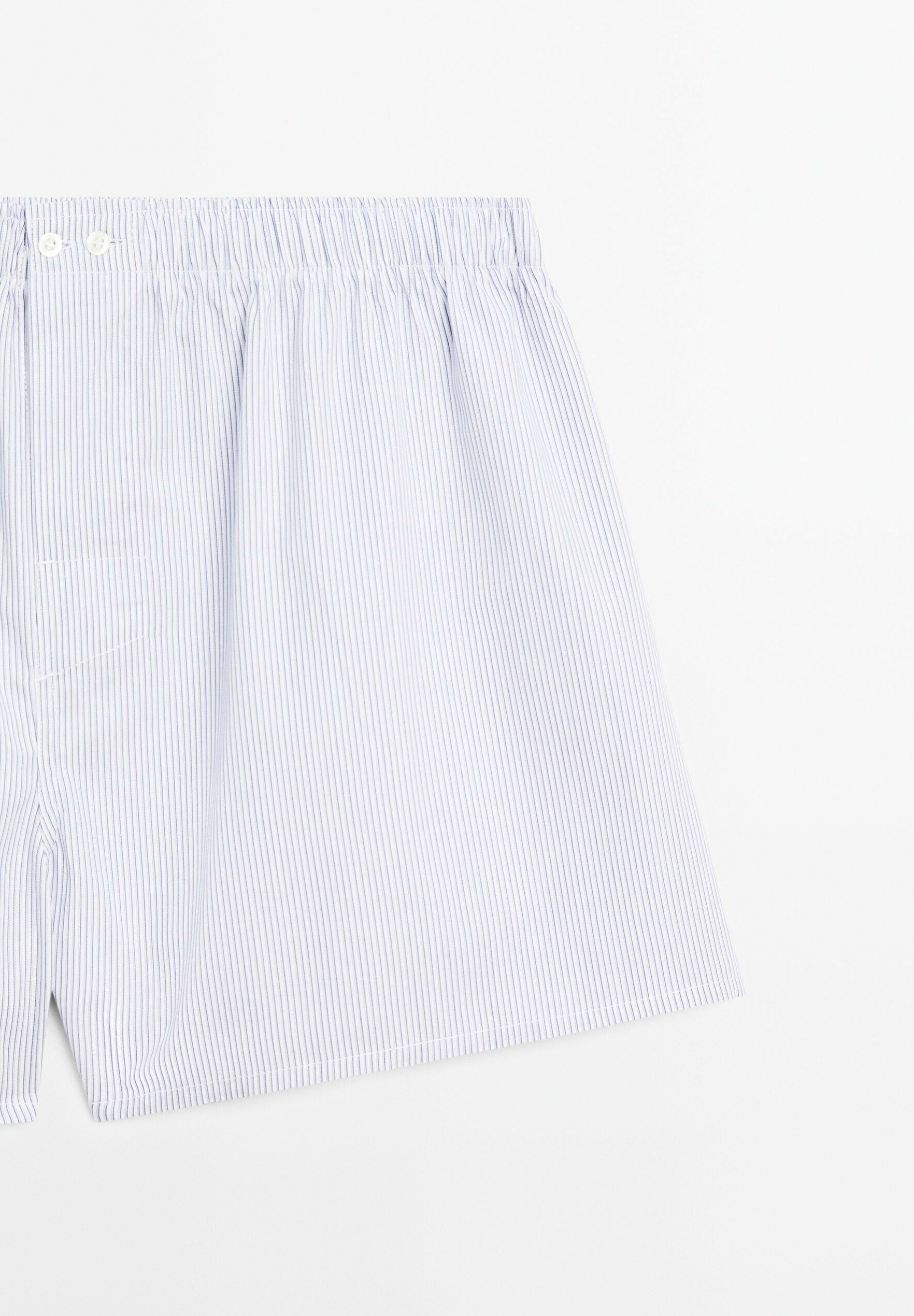 Massimo Dutti STRIPE - Boxer shorts - white - Zalando