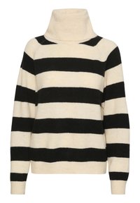 GARBIE ROLLNECK - Maglione - ice black stripe