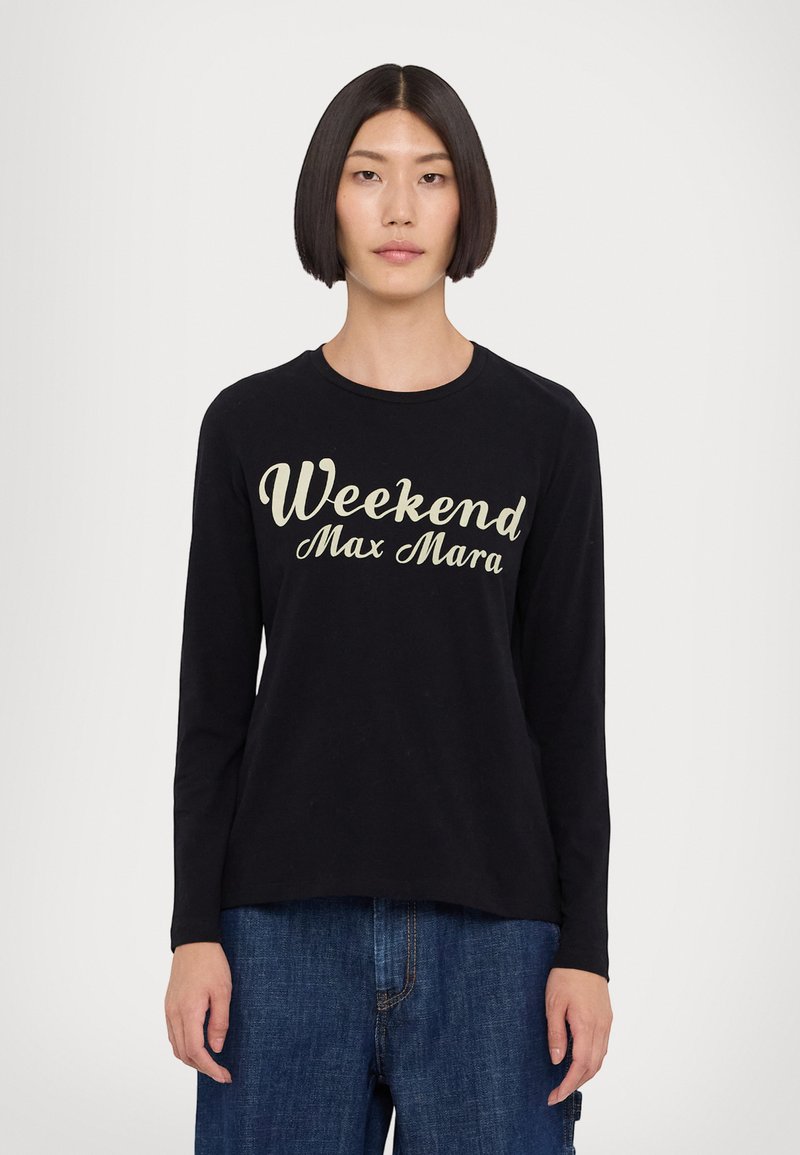 WEEKEND MaxMara QUINOA - Top dugih rukava - nero