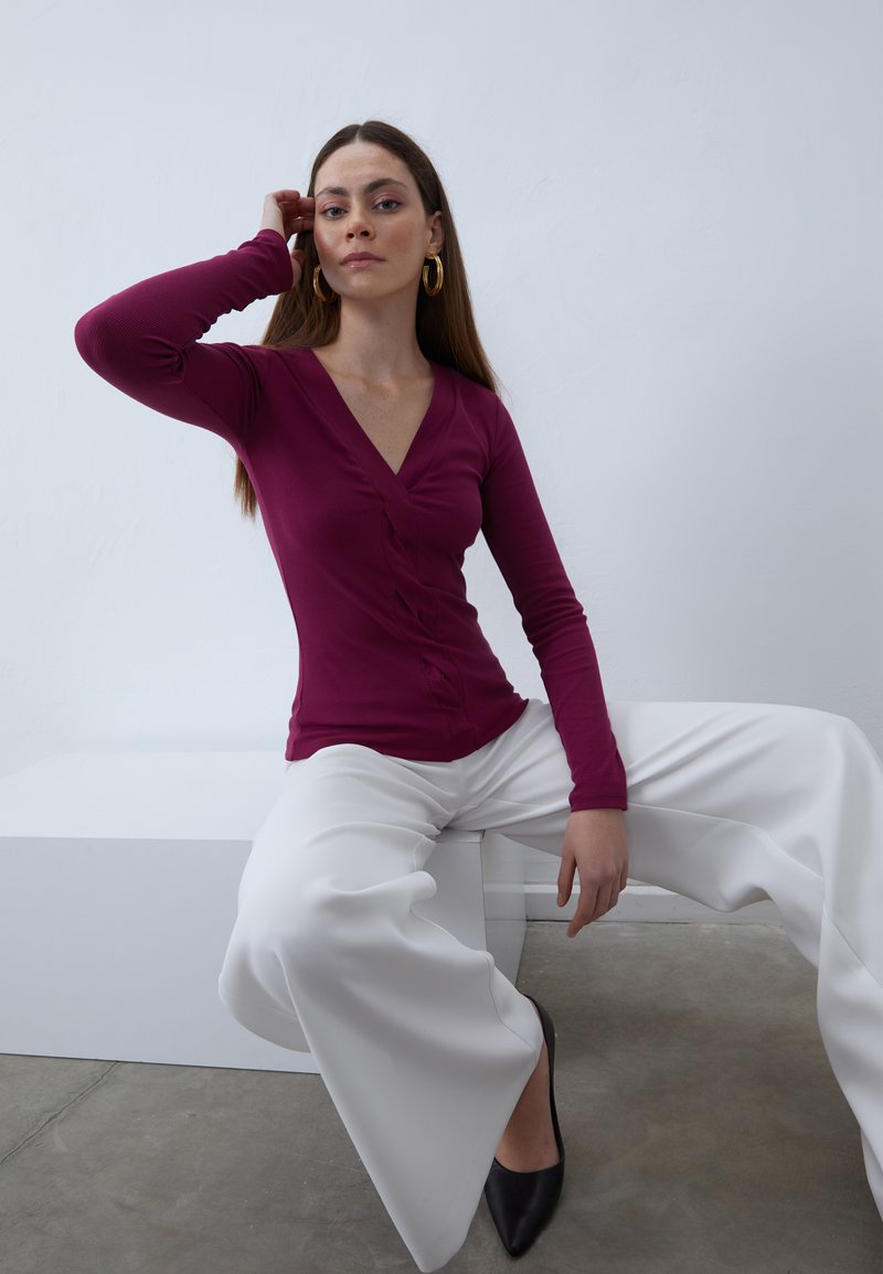Anna Field Top dugih rukava - purple