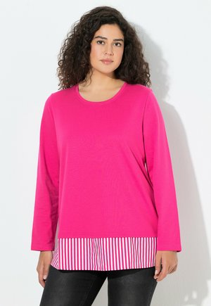 Ulla Popken RUNDHALS LANGARM - Sweatshirt - pink