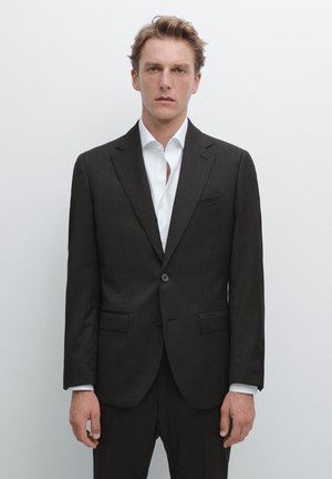 NOTCHED LAPEL COLLAR WITH BUTTONHOLE - Jakkesæt blazere - dark grey