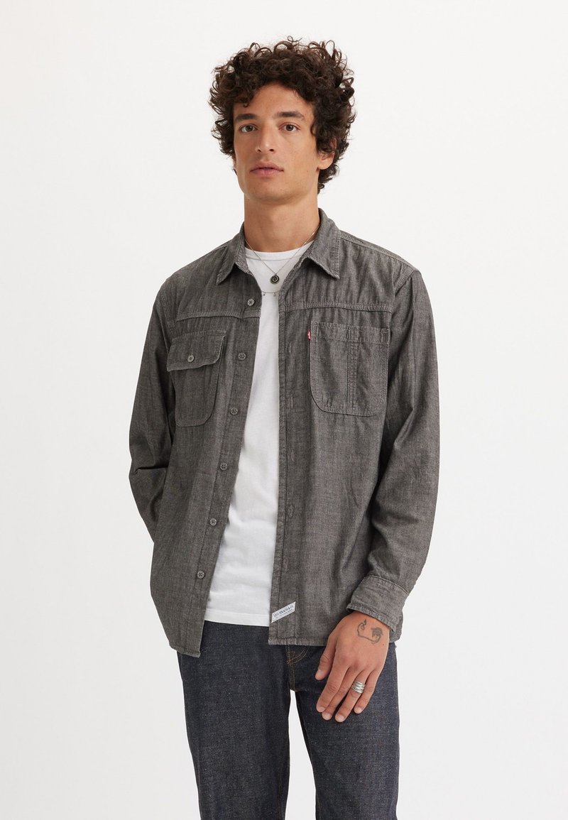 Levi's® AUBURN WORKER - Overhemd - riley black chambray