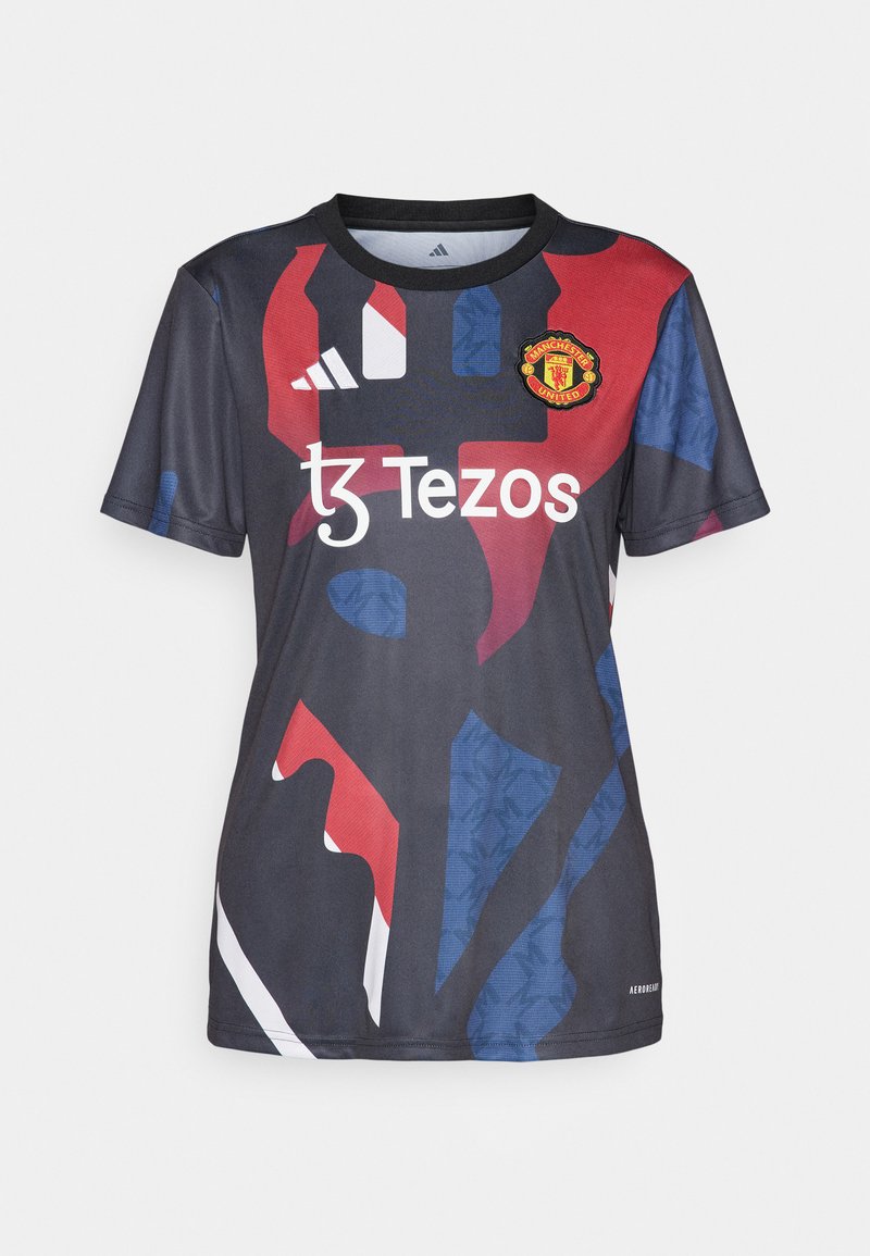 adidas Performance MANCHESTER UNITED PRE MATCH - Club wear - black/mufc ...