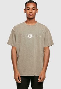 Merchcode GODSMACK LUNAR PHASES  - T-shirts med print - darkkhaki