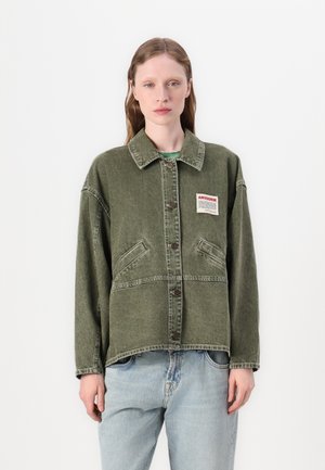 UZATOWN - Jeansjakke - olive