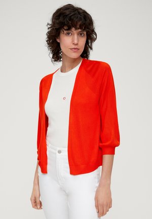 Strickjacke - dunkelorange