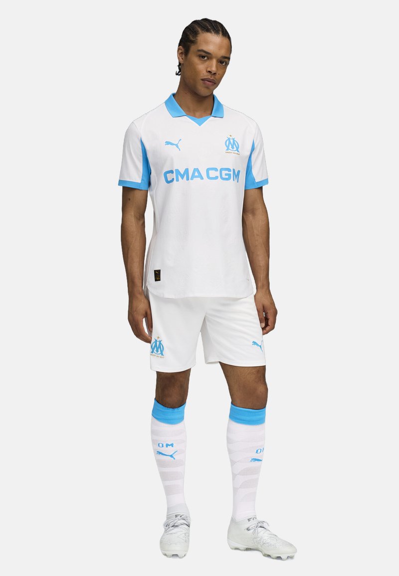 Puma OLYMPIQUE DE MARSEILLE - Sportovní kraťasy - white bleu azur