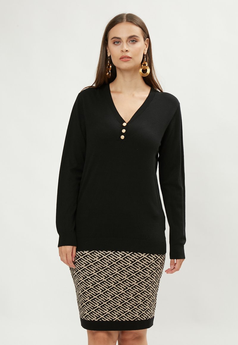 Maison Form'elle HENLEY Jumper black Zalando.de