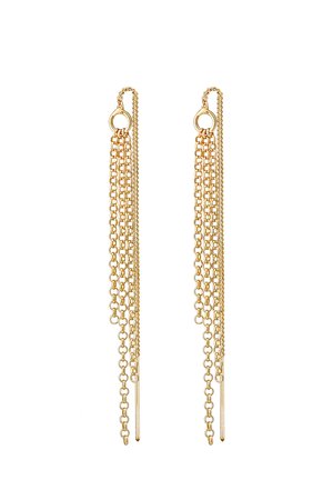 CURTAIN CHAINS - Earrings - gold-coloured