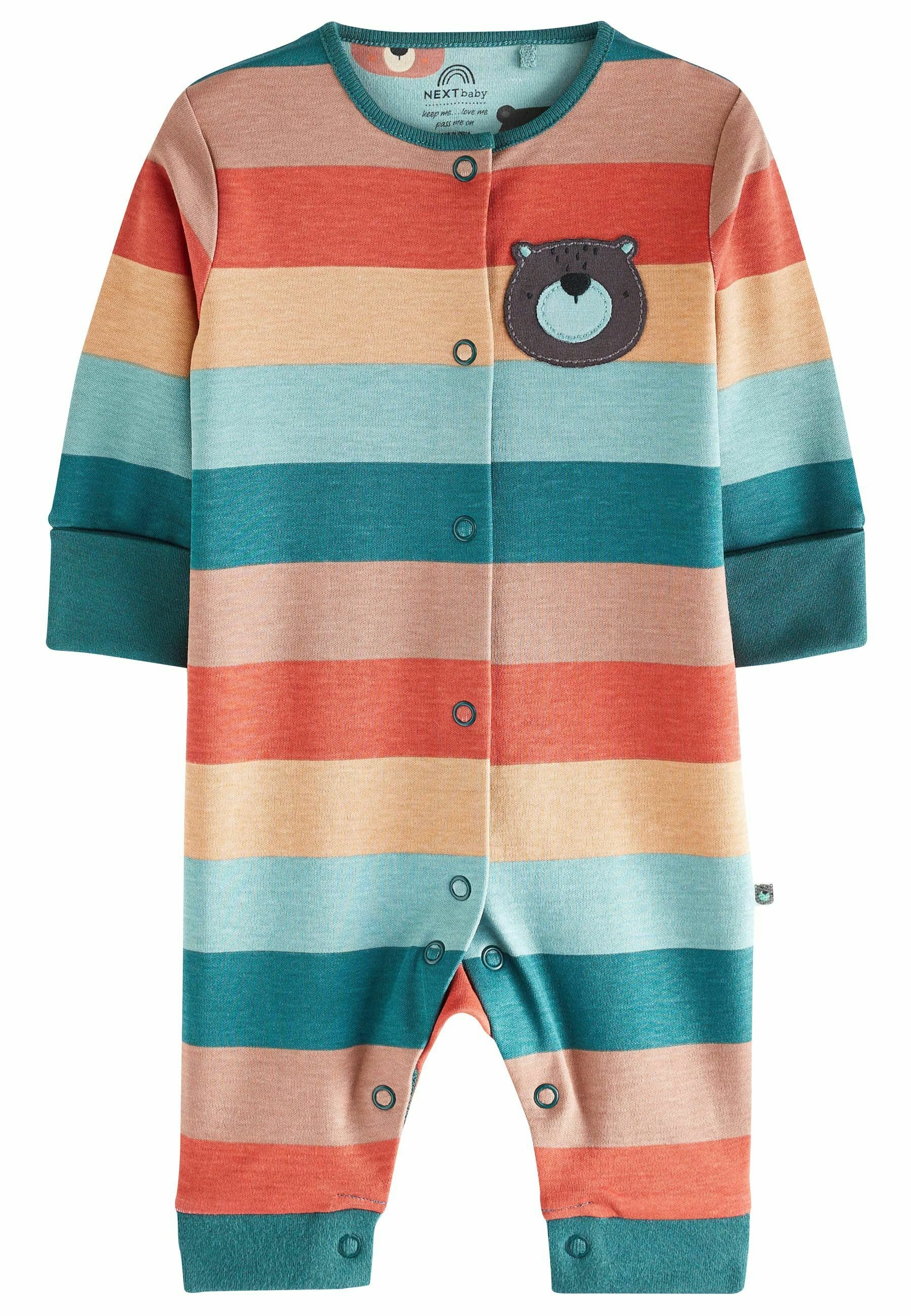 NEXT Baby-Strampler 3er Pack - 2-Wege-Reißverschluss Für Einfaches Anziehen