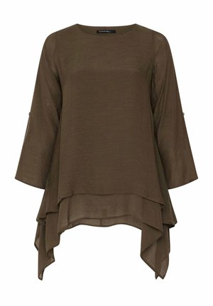 Evans, PLUS SIZE BLOUSES - Blouse - chocolate