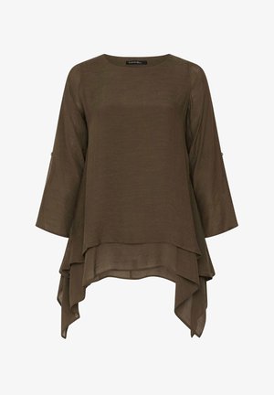Evans, PLUS SIZE BLOUSES - Blouse - chocolate