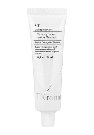 Tubetto bianco di crema TX-toning Daily Spotless Care, 50 ml, per riparare e idratare la pelle, illuminare la pelle spenta e difenderla dalla melanina.