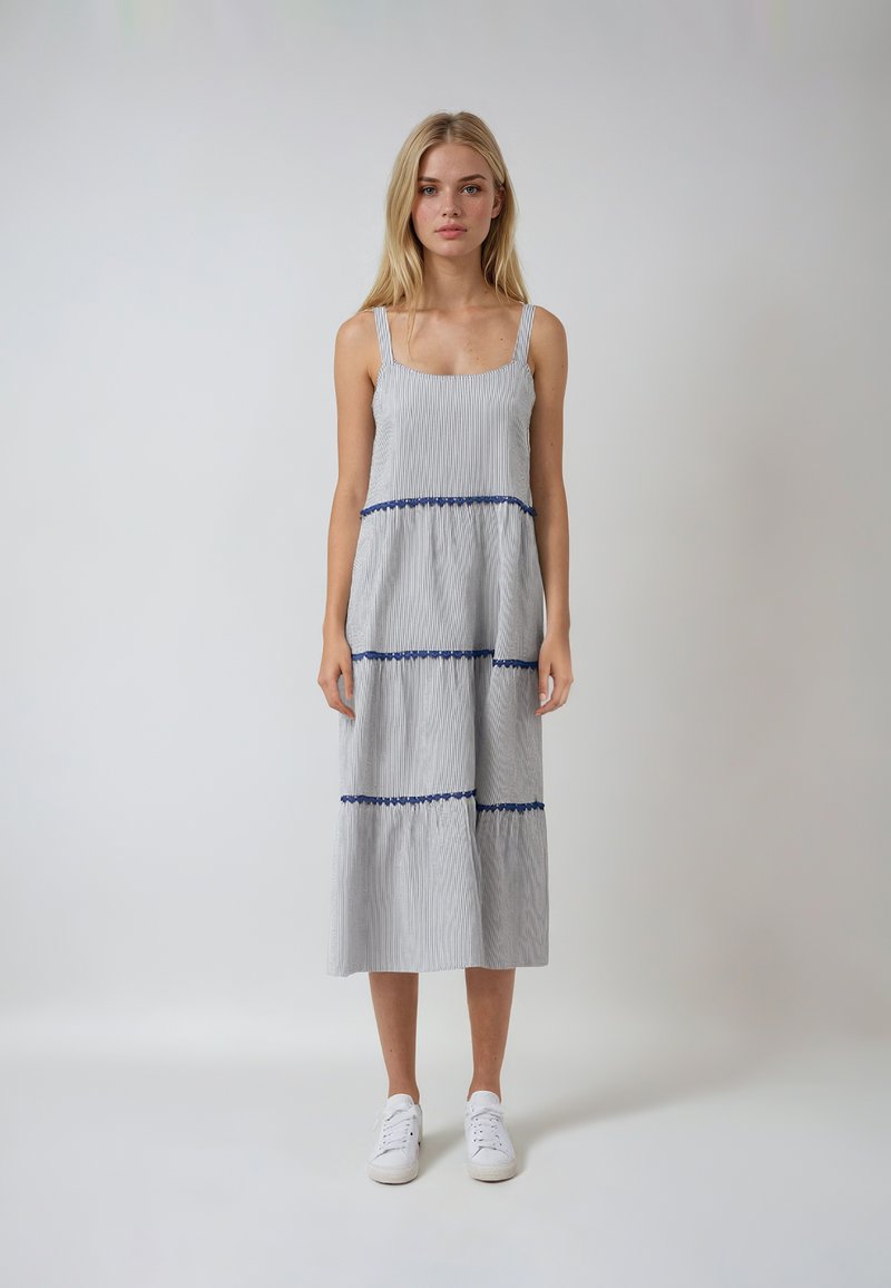 Noa Noa Vestito casual - art blue/offwhite