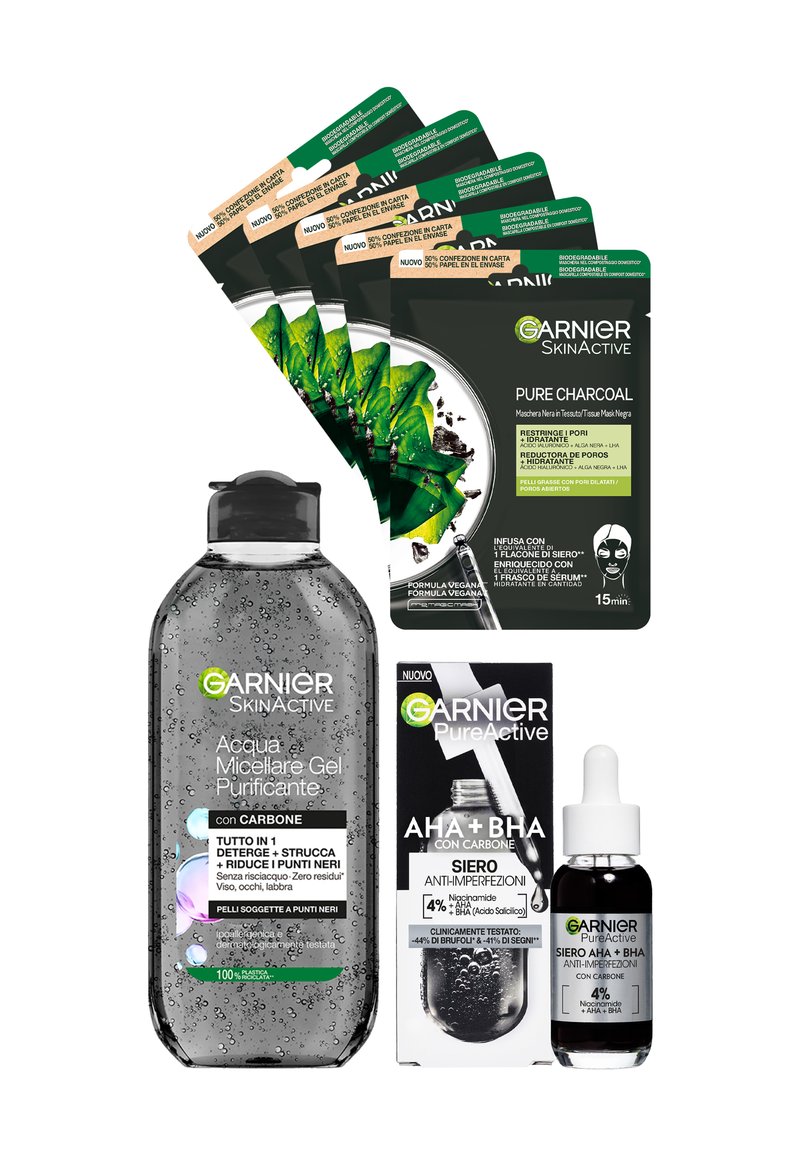 Garnier GARNIER SKIN BLACKOUT - BEAUTY ROUTINE - 7 PACK - Kit skincare - garnier skin blackout - beauty routine