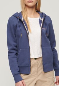 Superdry & Co ESSENTIAL LOGO - Sudadera con cremallera - mariner navy