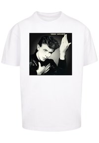 F4NT4STIC DAVID BOWIE ROCK MUSIC BAND HEROES ALBUM COVER - Print T-shirt - white