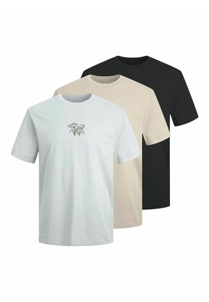 3ER-PACK - Nyomott mintás póló - antique white