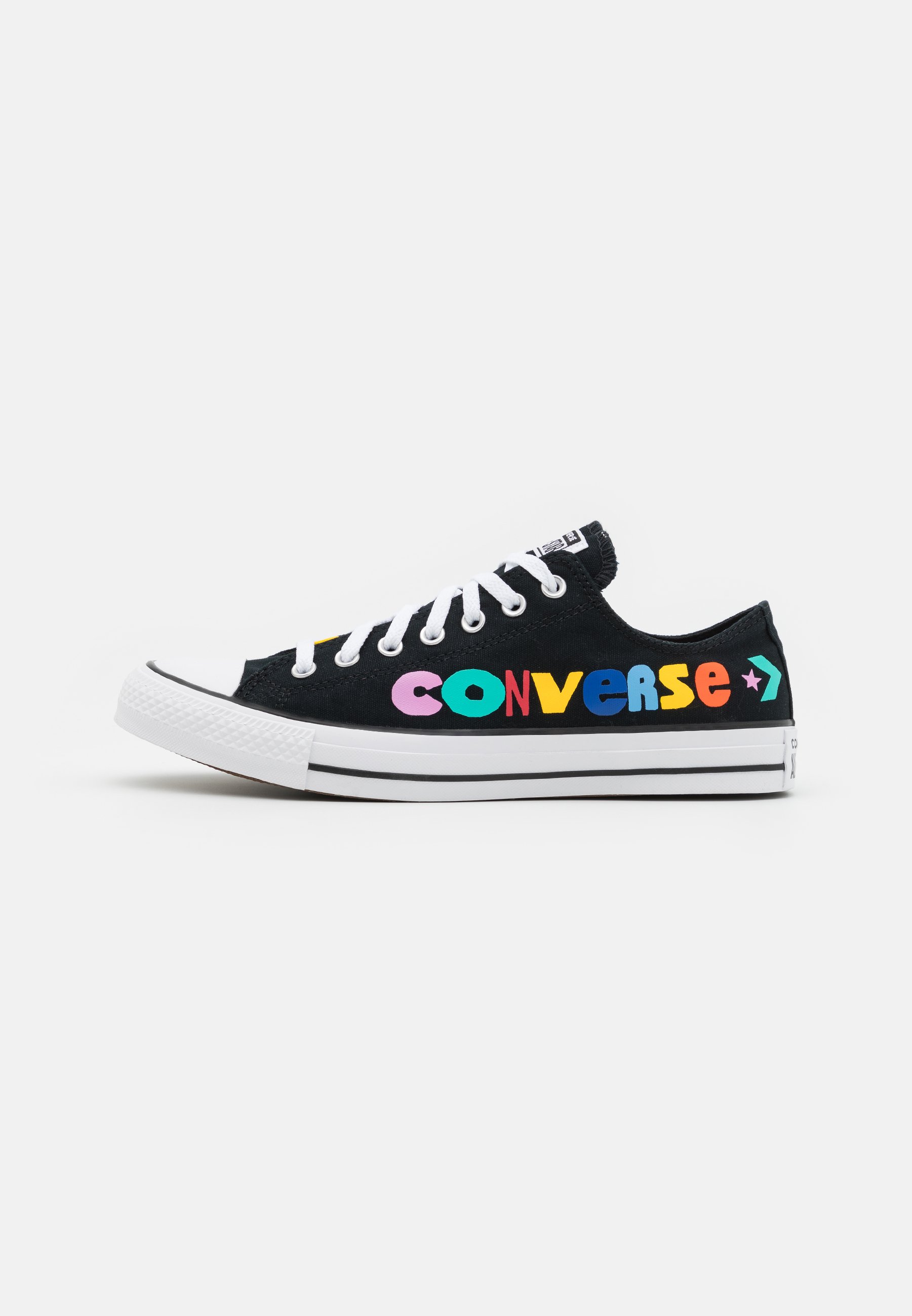 Converse CHUCK TAYLOR ALL STAR HAPPY FACE PRINT UNISEX - Zapatillas - black/ amarillo/bold mandarin/negro - Zalando.es