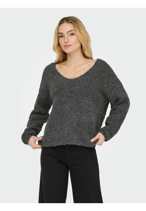 PULLOVER JDYBITTEN - Džemperis - dark grey melange