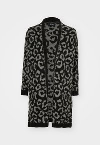 ONLJADE CARDIGAN - Neuletakki - black/medium grey melange