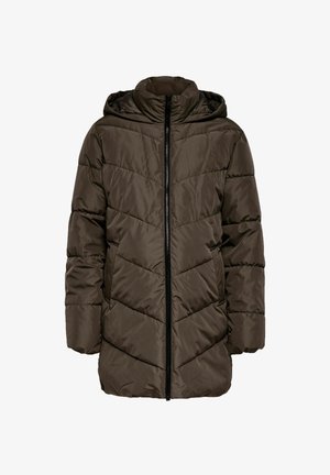 ONLY MATERNITY, OLMCLAIR MAMA PUFFER COAT OTW - Manteau d'hiver - chocolate brown