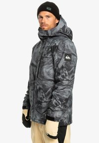 Quiksilver MISSION PRINTED JK - Snowboard jacket - resin tint true black
