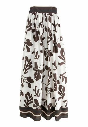 REGULAR FIT - Maxiklänning - brown ecru cream floral