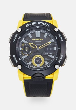 Montre à aiguilles - black/yellow