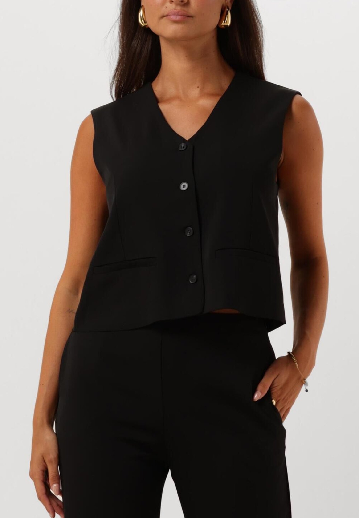 Coster Copenhagen Veste sans manches zwart/noir