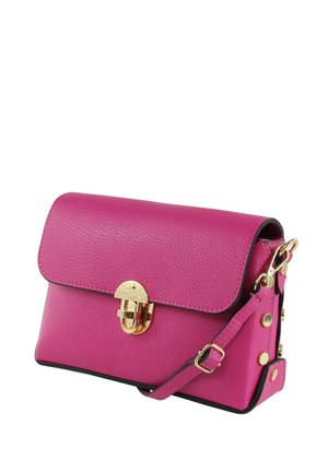 DrachenLeder UMHÄNGE - Umhängetasche - fuchsia pink