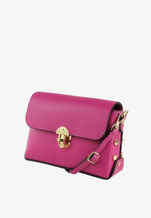 DrachenLeder UMHÄNGE - Cross body bag - fuchsia pink